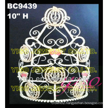 holiday crystal custom princess tiara crown wholesale